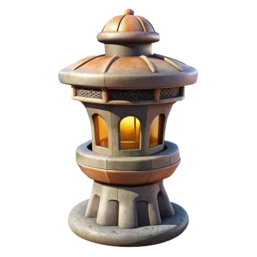 a light that is sitting on top of a table