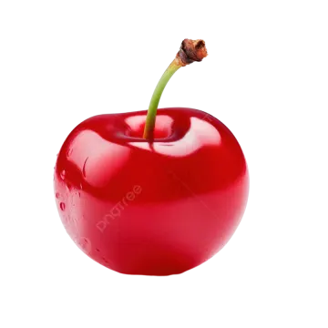 a red apple on a white background