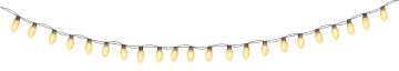 a black string with yellow lights on it