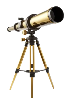 a telescope on a tripod stand