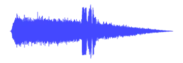 a sound wave on a white background