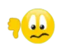 a yellow smiley face with an angry expression