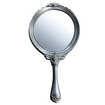 a mirror with an ornate design on it