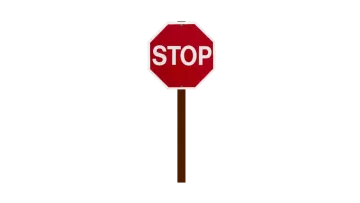 a red stop sign