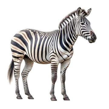 a black and white zebra