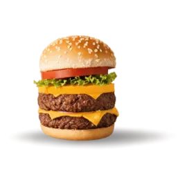 a hamburger with cheese and tomato on it
