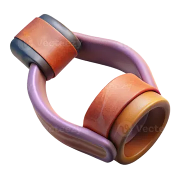 an image of a purple and orange ring