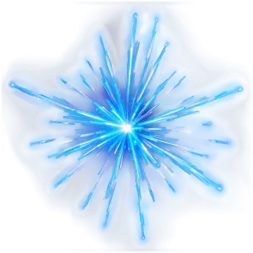 a blue snowflorer on white background