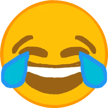 a smiley face with tears on it