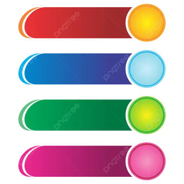 a set of four different colored buttons