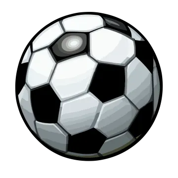 a soccer ball on a white background