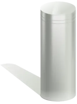 a white trash can with the lid open