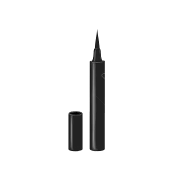 a black marker pen with a white background