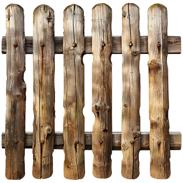 the fence is made of wood