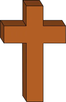 a wooden cross
