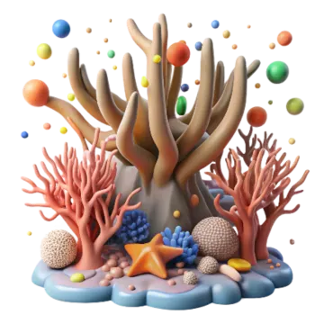 an image of a bunch of colorful corals