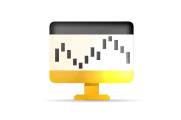 a yellow and black icon of an ice cream