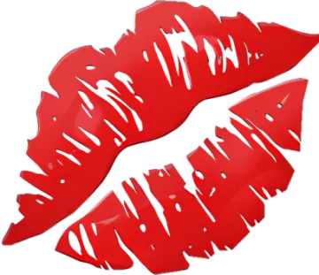 a red lipstick with the word love written on it