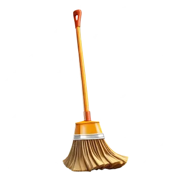 a broom on a white background