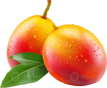 two red apples with green leaves