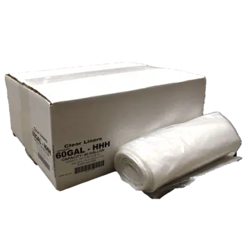 a roll of white plastic film in a box