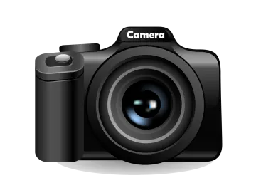 a digital camera on a white background