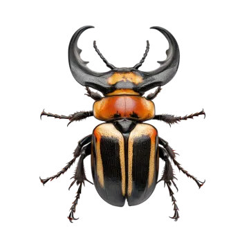 an image of a beetle on a white background