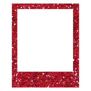 red glitter frame png