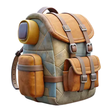 an image of a backpack on a white background