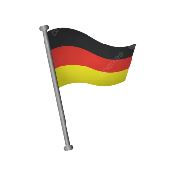 the german flag on a white background