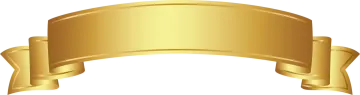 a gold ribbon on a white background