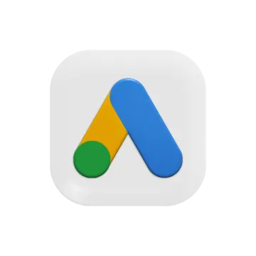 a white app icon with the google logo on it