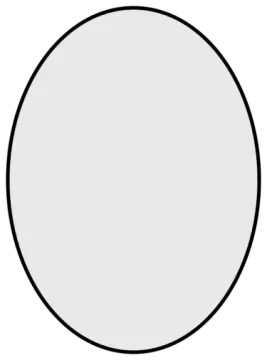 a black and white circle on a white background