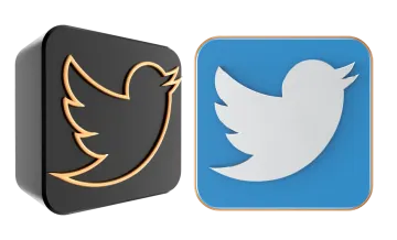twitter and twitter logos