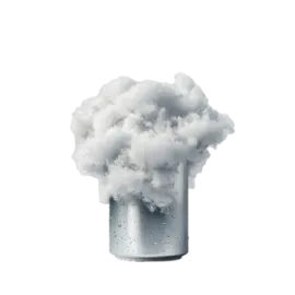 an image of smoke coming out of a can