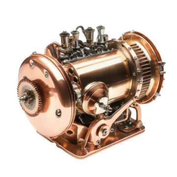 an image of a copper - plated electric motor