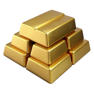 a pile of gold bars
