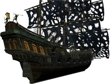 an old pirate ship
