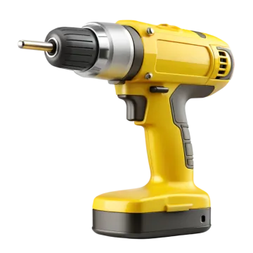 a driller on a white background