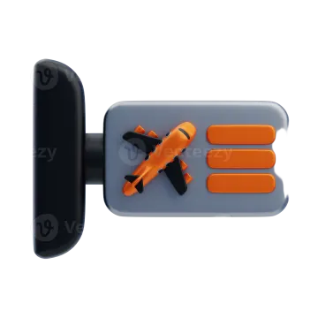 an orange and black phone holder on a white background