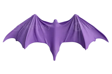 a purple bat on a white background