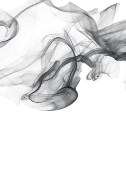 black smoke on a white background