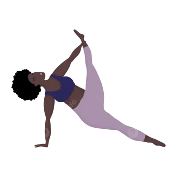 a woman in a yoga pose