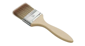 a paint brush on a white background