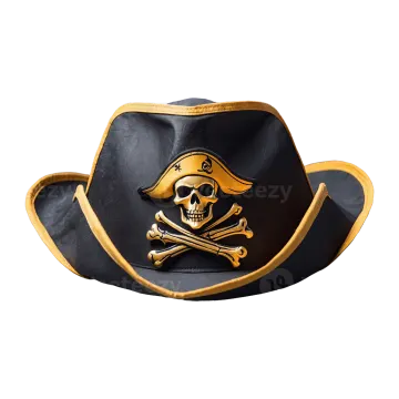 a pirate hat on a white background