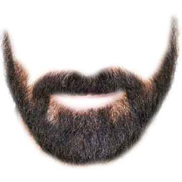 a close up of a man's beard