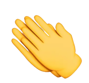 a yellow glove on a white background