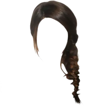 a woman's hair is shown on a white background