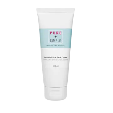 a tube of white cream on a white background
