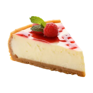 a piece of cheesecake with raspberries on top